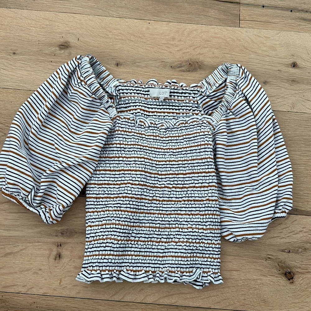 Loft XSP striped shirt